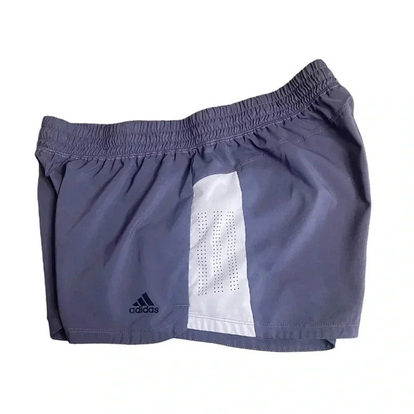 Adidas Climalite Women’s Purple Athletic Shorts Purple and White size Large - Picture 4 of 10